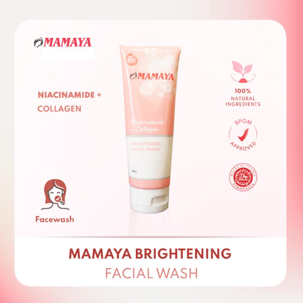 MAMAYA - Papaya Face Wash 100g - Brightening | Anti Acne | Niacinamide + Collagen | Facial Wash