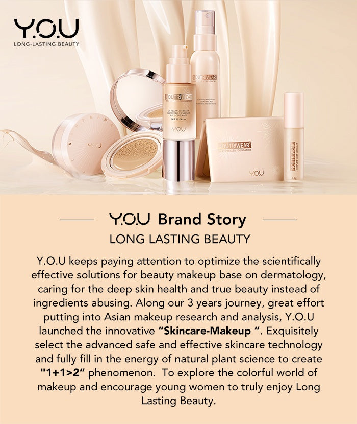 YOU NoutriWear+ Makeup Stay Lock Mist Setting Spray Oil Control Hydrating & Nourishing Tahan Lama Hingga 12 Jam Makeup Lock Kosmetik Mist