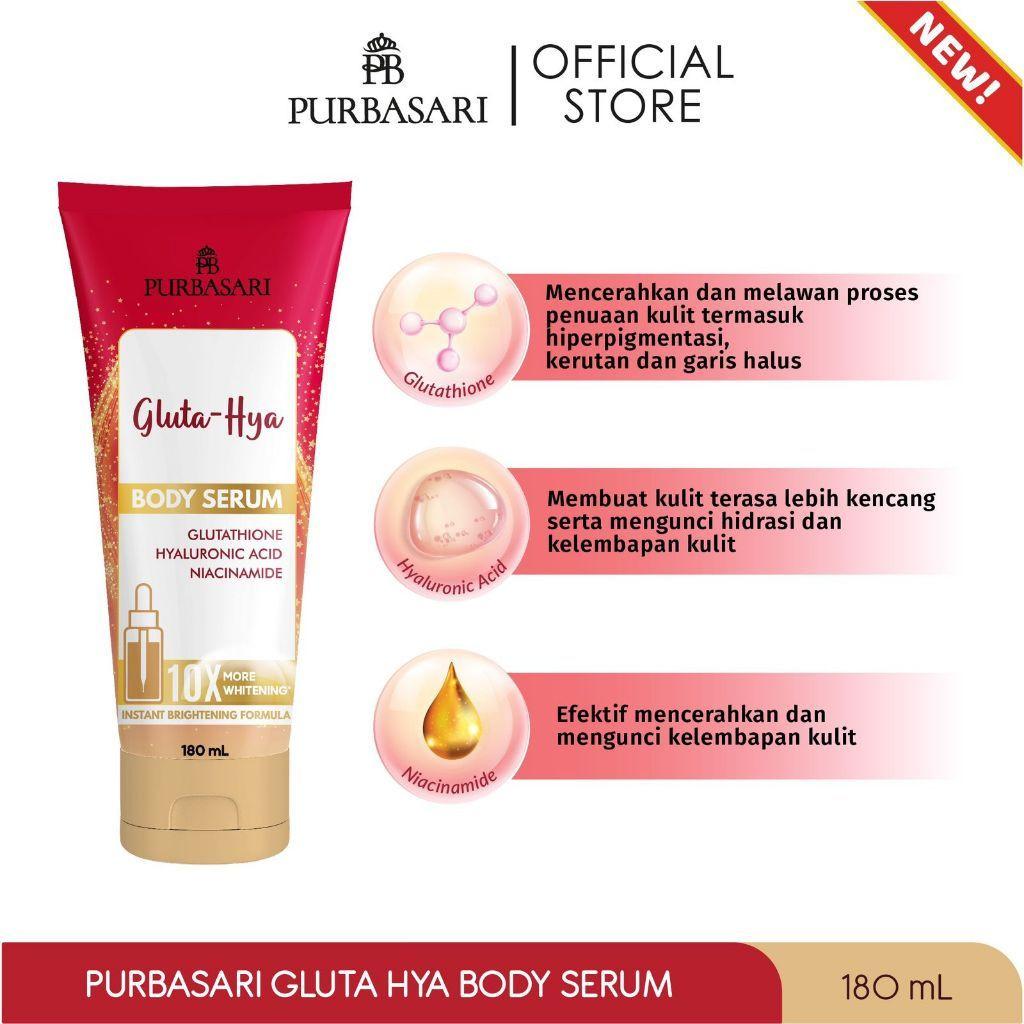 Purbasari White Glow Skin Firming Body Serum 180ml – Brightening & Firming Body Lotion