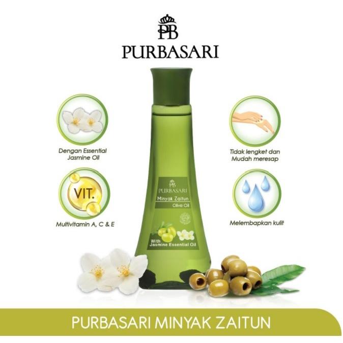 Purbasari Olive Oil 150ml with Jasmine Essential Oil – Nourishing Body & Massage Oil