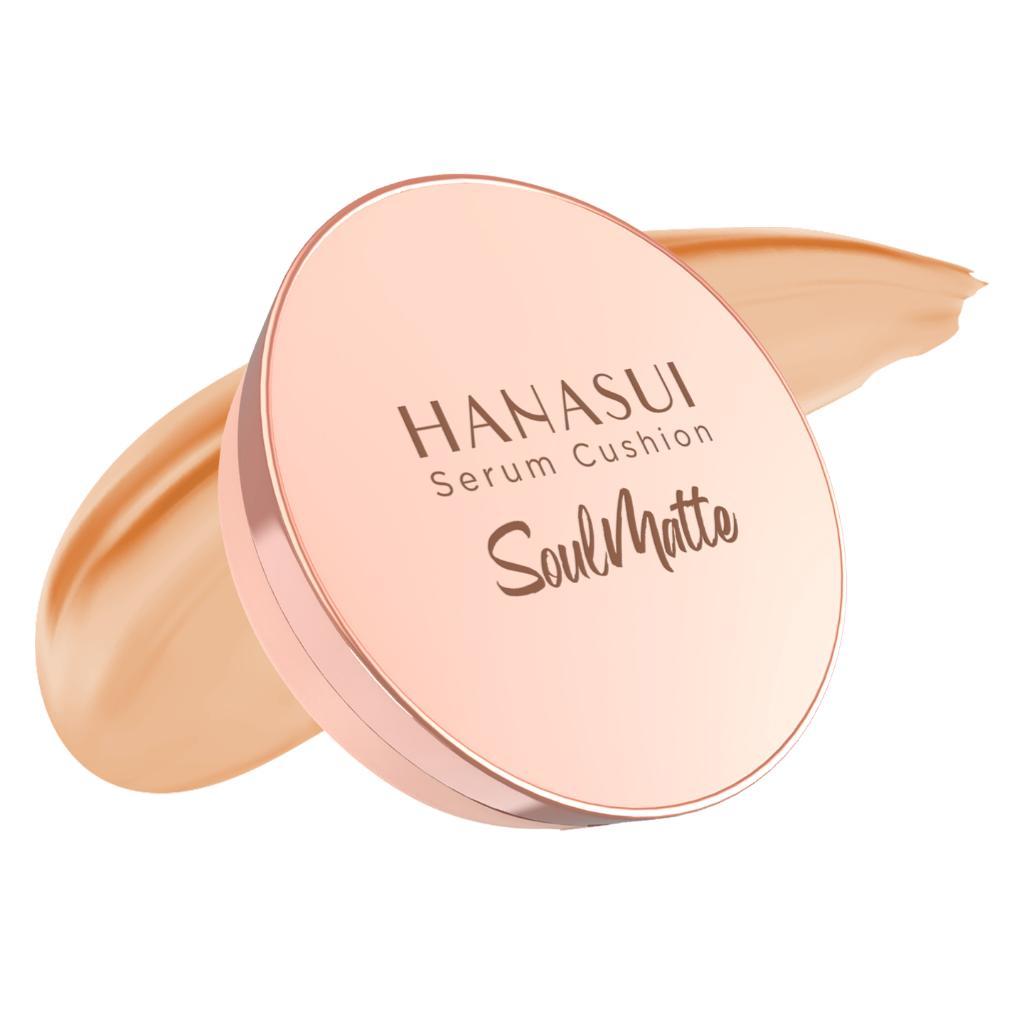 Hanasui SoulMatte Serum Cushion 15g - Perfect Coverage & Radiant Finish Makeup Product