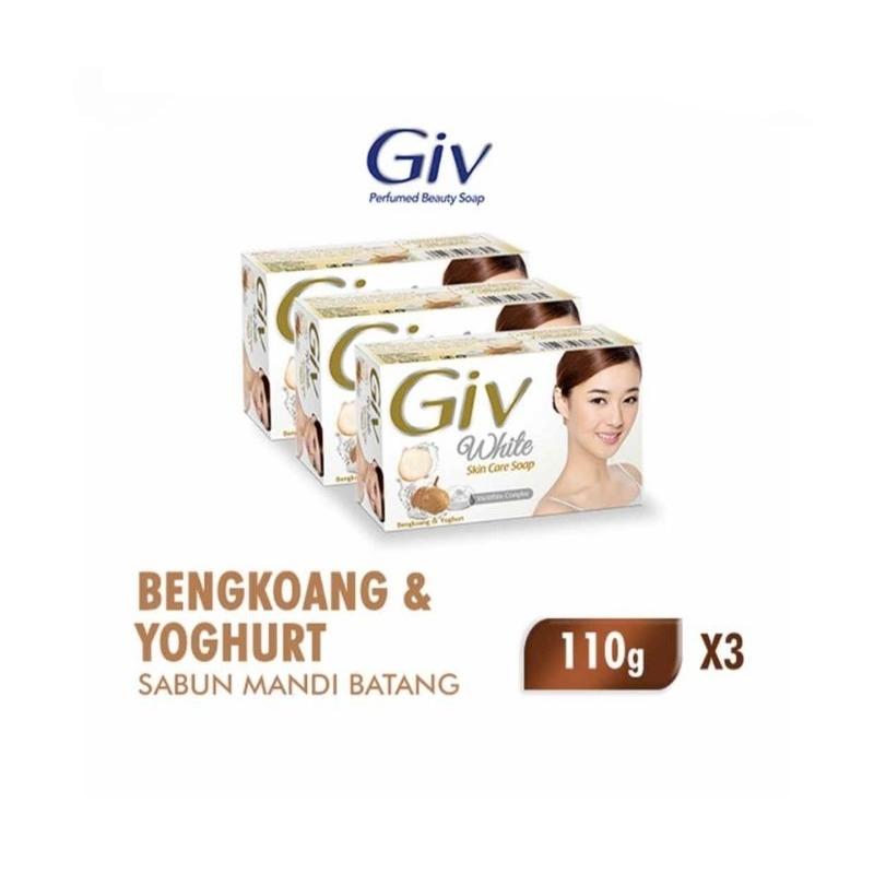 GIV Beauty Soap White Bengkoang & Yoghurt 3x110g – Brightening & Moisturizing Body Soap