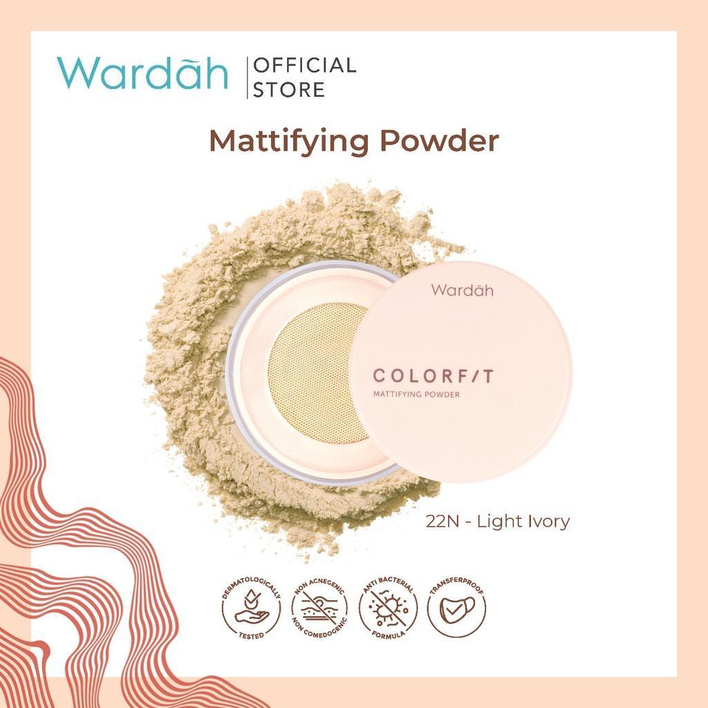 WARDAH Colorfit Mattifying Powder Make Up – Long-Lasting Loose Powder with SPF 30 PA++, Oil Control & Transferproof Matte Finish