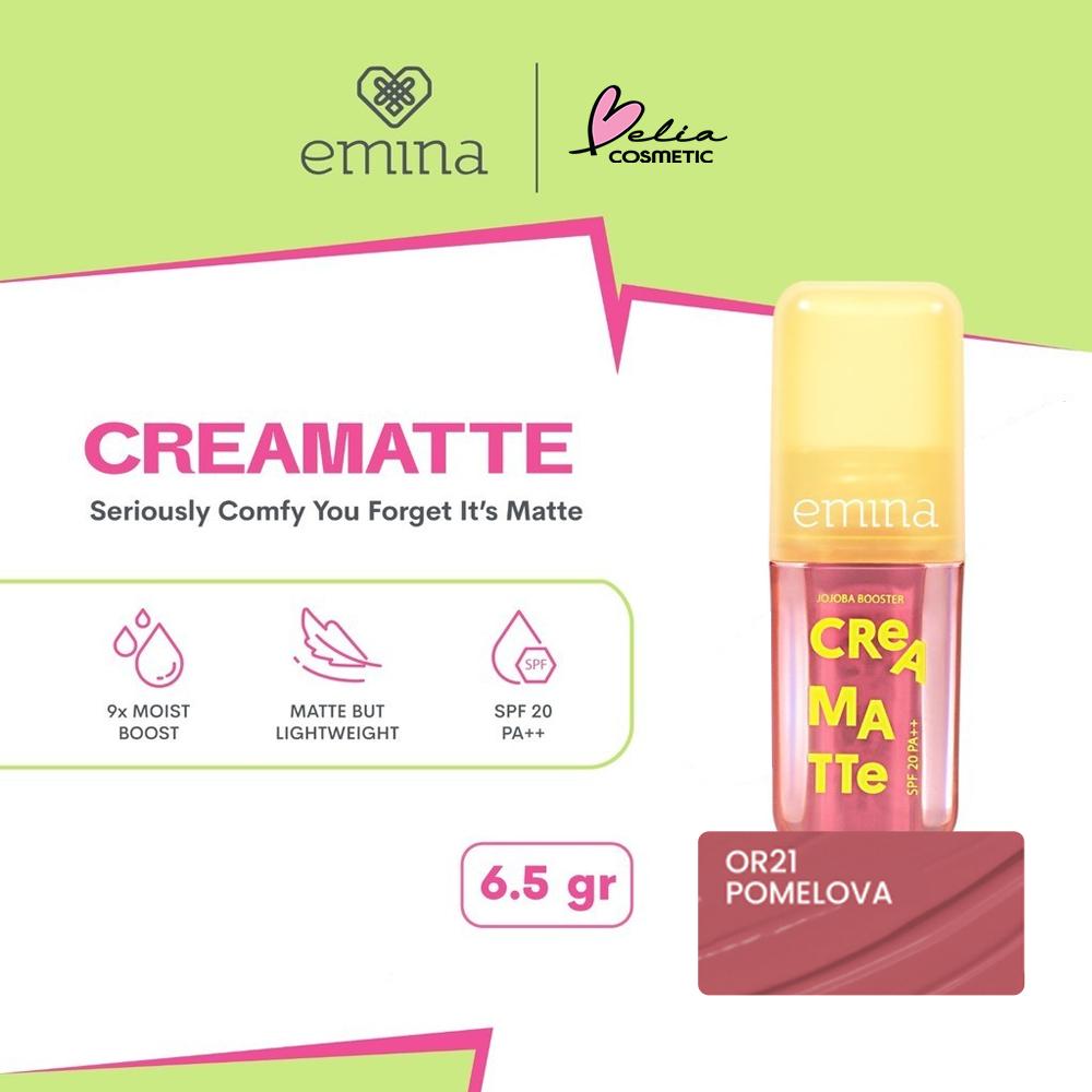 Emina Creamatte Lip Cream 1–19 | Soft Matte Finish | Lightweight & Long-Lasting Lip Cream | Serba Ada!