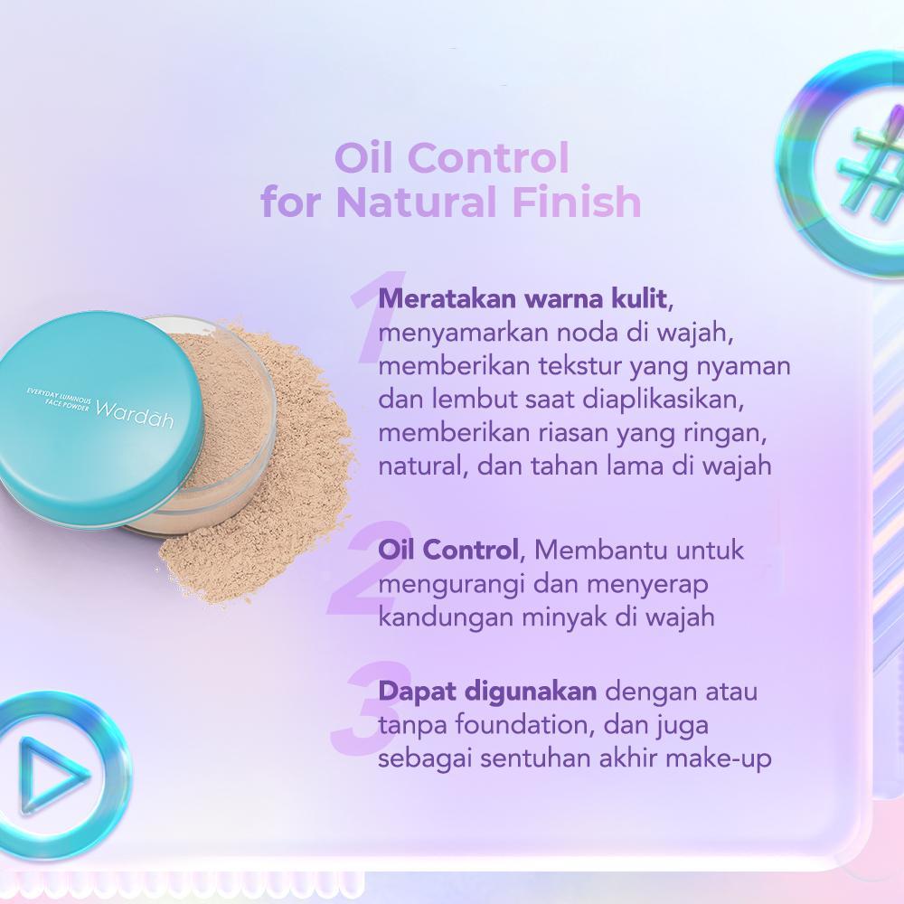 WARDAH Everyday Luminous Series – Face Powder | Creamy Foundation | Compact | BPOM