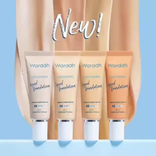 Wardah Lightening Liquid Foundation 03 Warm Beige – Natural Coverage + Bright Finish with SPF