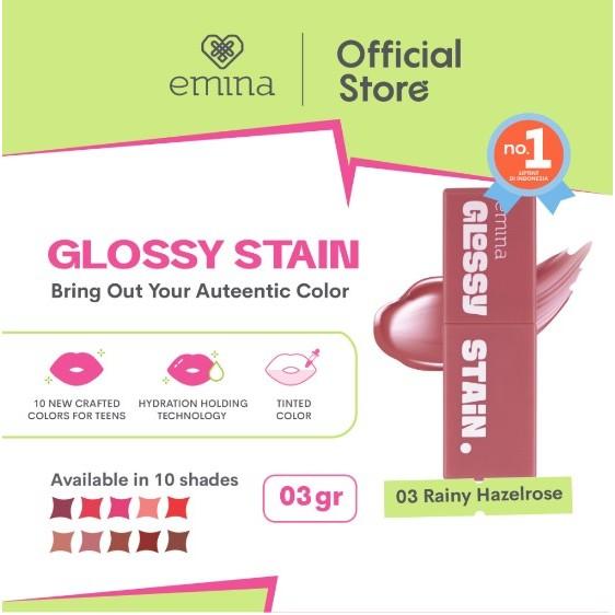 EMINA - Glossy Stain Lip Tint | Lightweight Long Lasting Lip Stain
