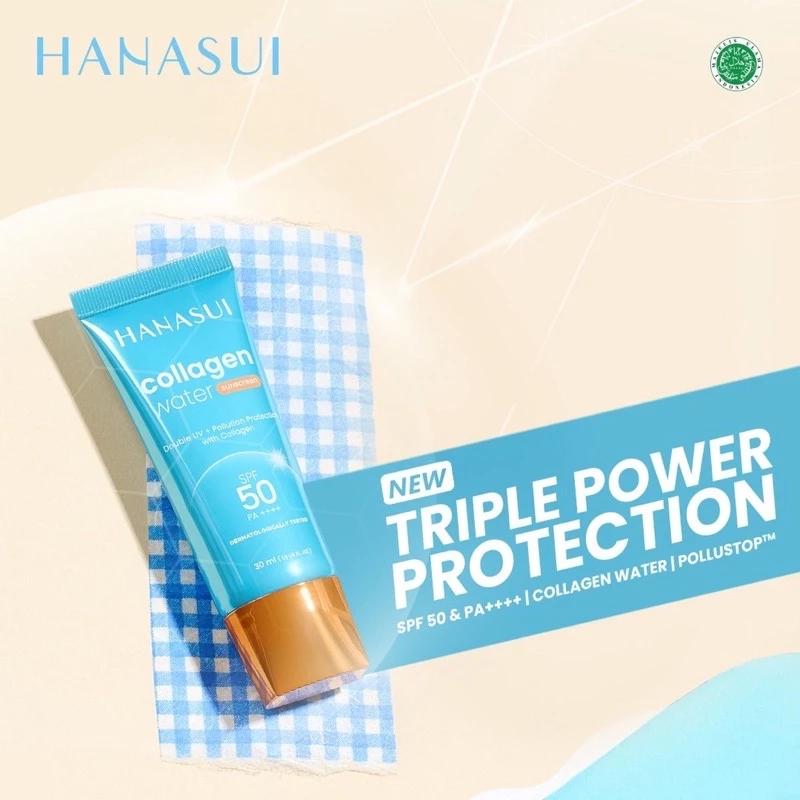 Hanasui Collagen Water Sunscreen SPF50++ – Hydrating UV Protection 30ml