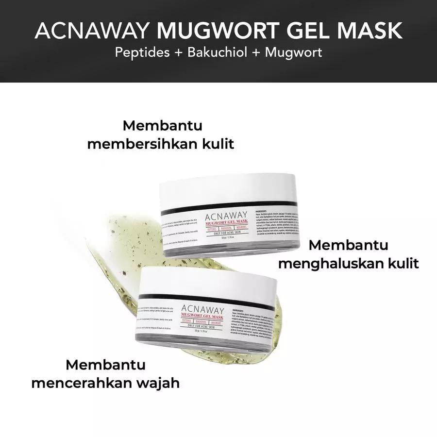 ACNAWAY Mugwort Gel Mask 50g | Soothing & Moisturizing Care for Troubled Skin