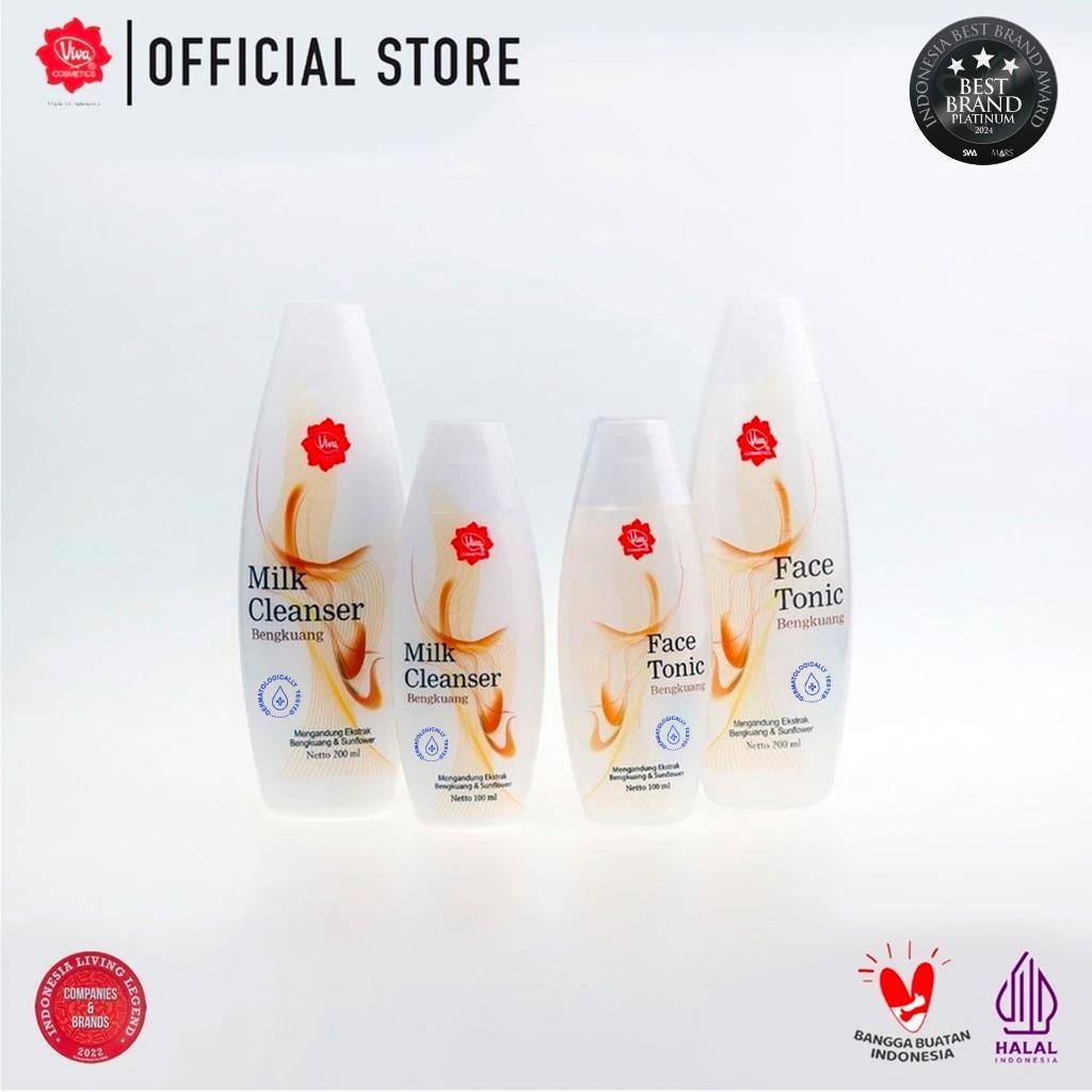 Viva Milk Cleanser Bengkuang - Brightening Facial Cleanser with Yam Bean Extract 100ml for Normal Skin Official Store