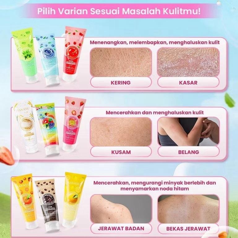 Hanasui VitaSmoothie Glow Gel – Exfoliating Body Spa 180mL