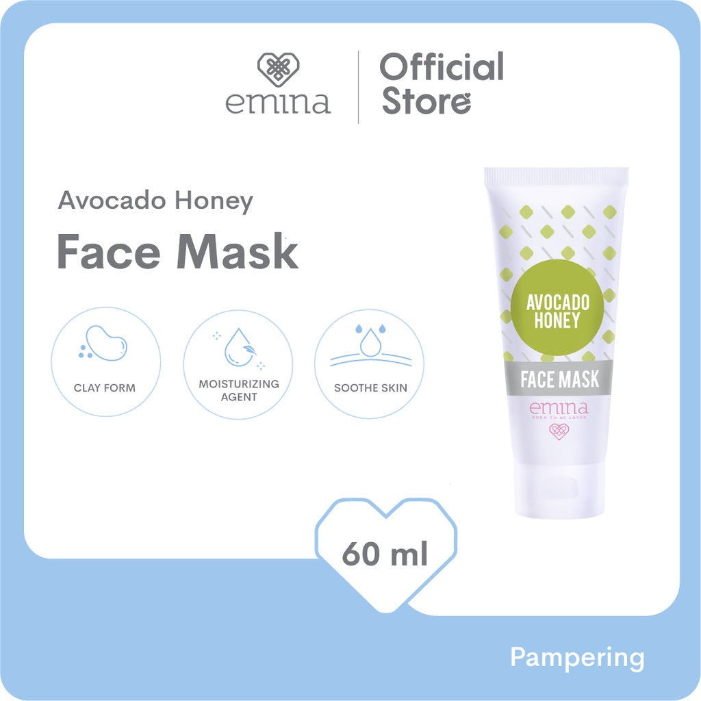 Emina Face Mask 60 mL (Clay & Peel Off Mask) - Masker Wajah