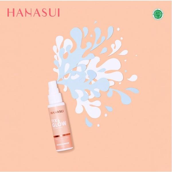 Hanasui Fix & Glow Setting Spray 60 ml Make Up Bercahaya