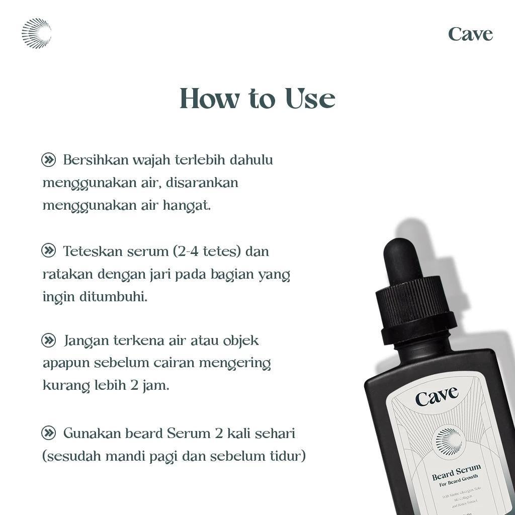 CAVE Beard Growth & Thickening Serum - Grow a Fuller Beard