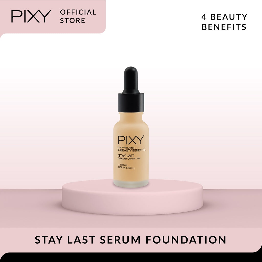 PIXY Stay Last Serum Foundation 4 Beauty Benefits 03 Natural Beige