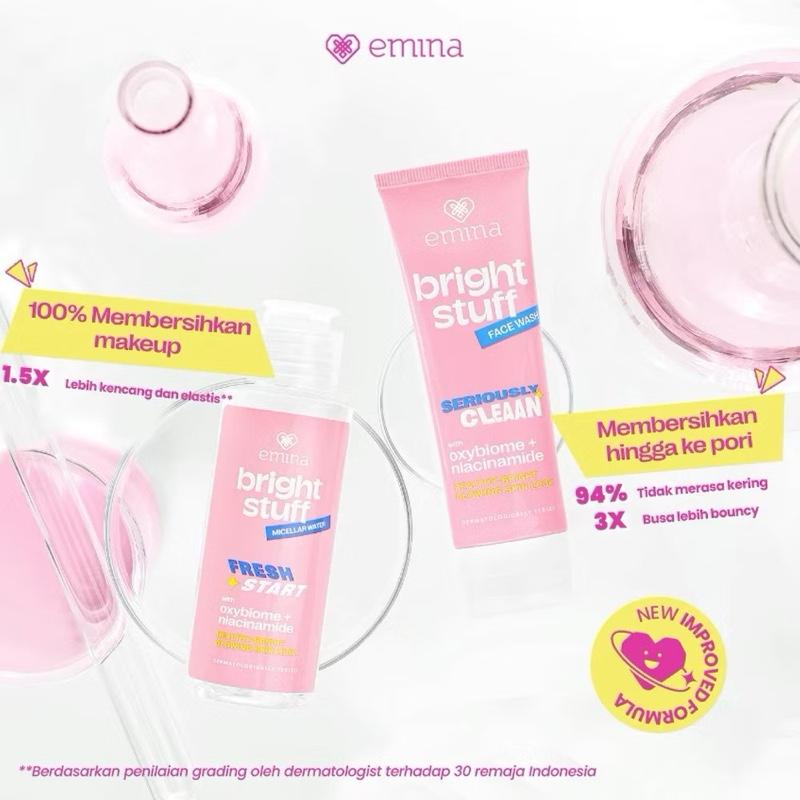 "Glow & Go Boss Bundle” — Emina Bright Stuff + Sunscreen + FREE Labubu!