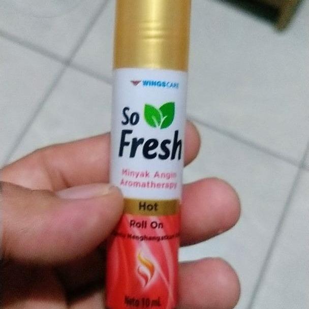 So Fresh Aromatherapy Oil Hot – 2x10ml Herbal Roll-On for Muscle Pain, Headache & Relaxation Relief