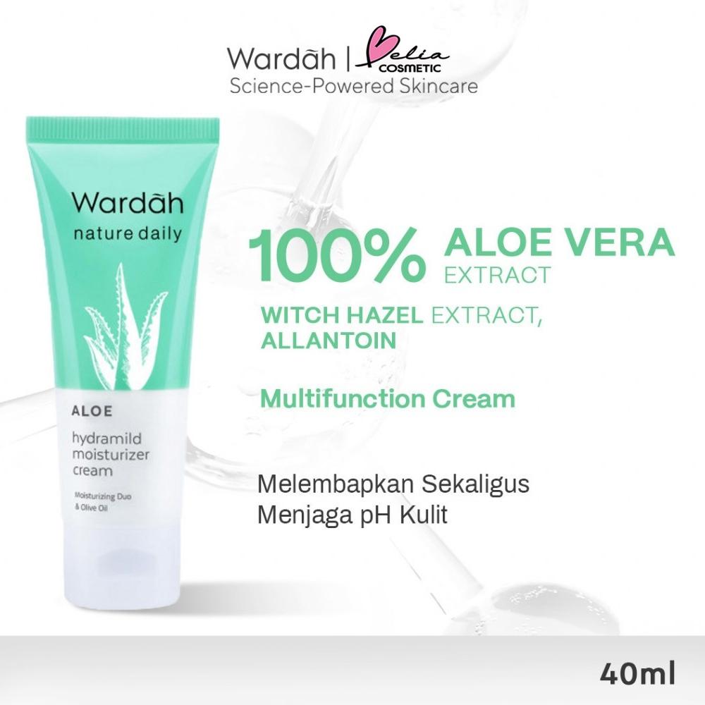 WARDAH Aloe Hydramild Moisturizer Cream 40ml – With Olive Oil | Hydrating Face Cream