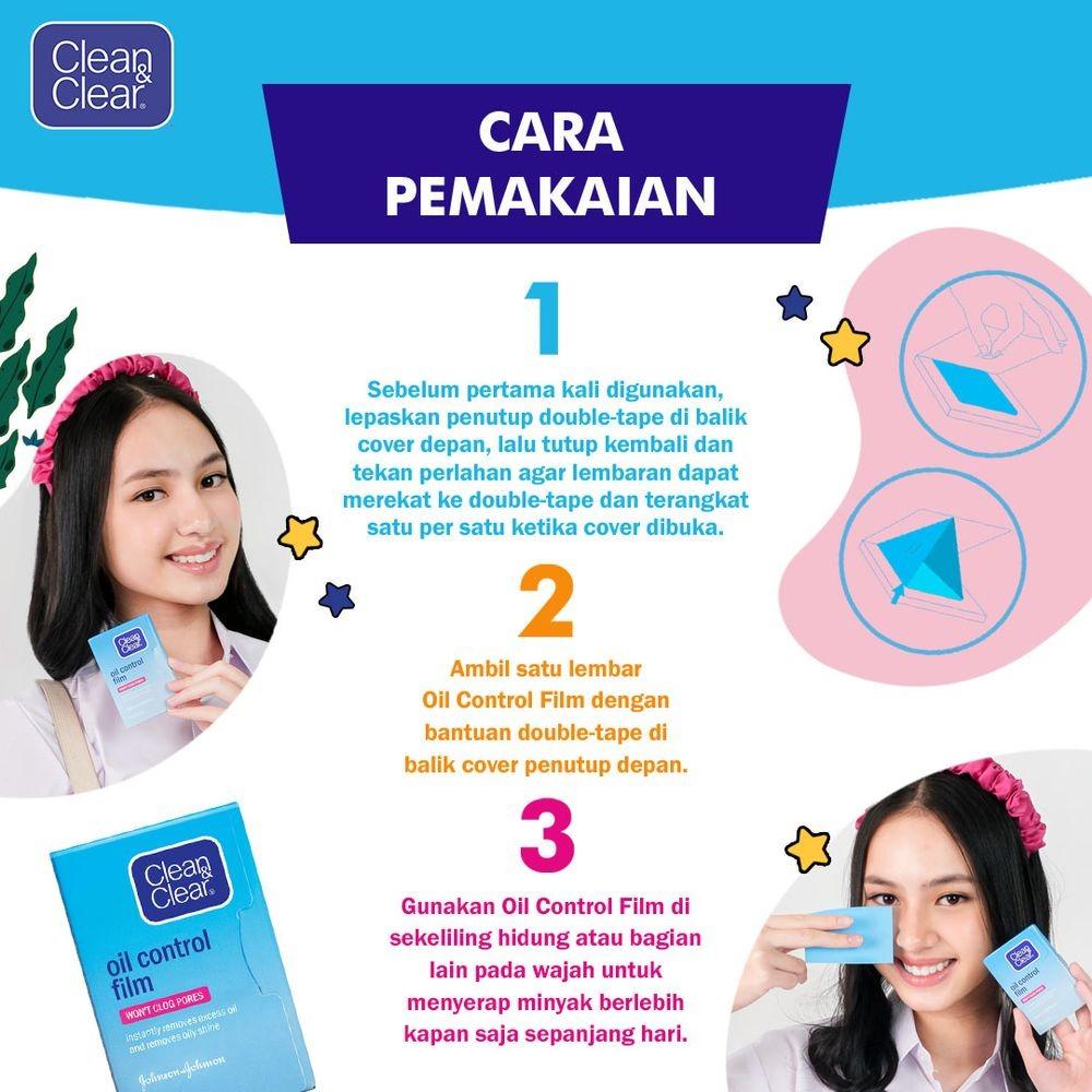 Clean & Clear Oil Control Film 60’s – Instantly Remove Shine Without Smudging Makeup