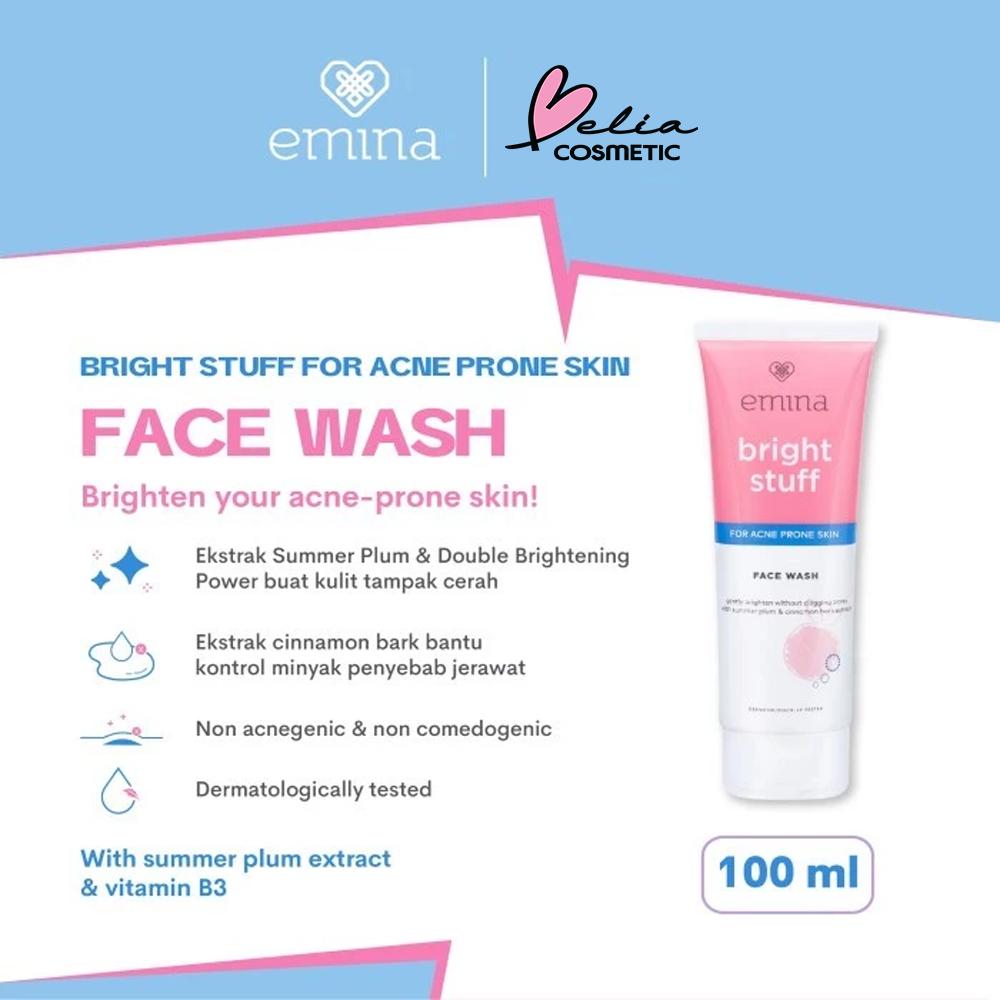 Emina Bright Clear Acne Face Wash | Gentle Cleanser for Acne-Prone Skin | 50ml / 100ml