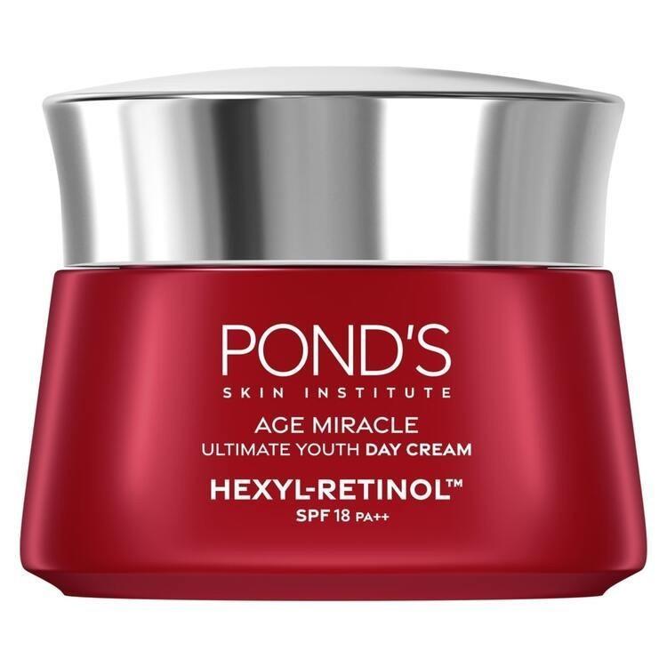 POND'S Age Miracle Hexyl-Retinol Day Cream 10g - Ultimate Youth SPF18 PA++ Pelembab Wajah with Advanced Repair Technology