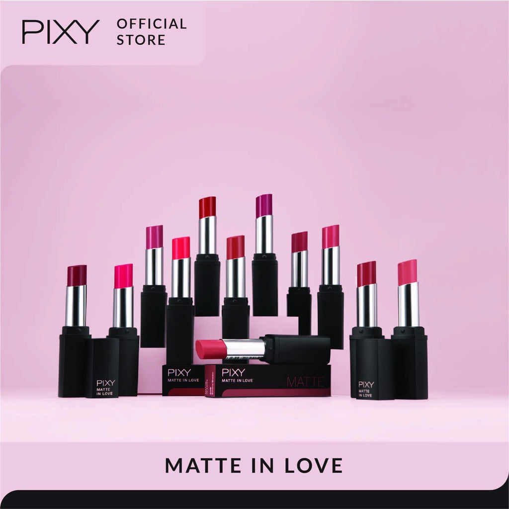 PIXY Lipstick Matte In Love 106 Red Fushion