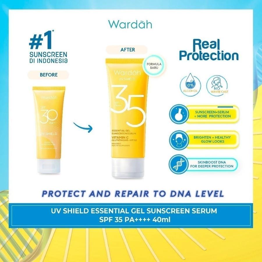 Wardah Sun Screen SERIES - UV Shield Aqua Fresh Essence | Spf 50 PA++++ sunscreen