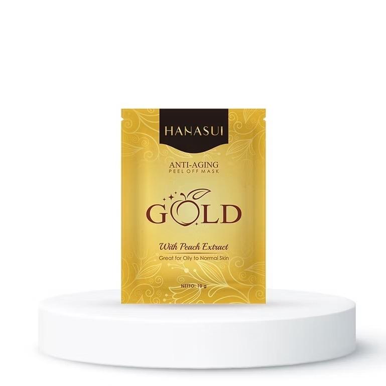 Hanasui GoldenGlow – Naturgo Peel-Off Mask Sachet Series