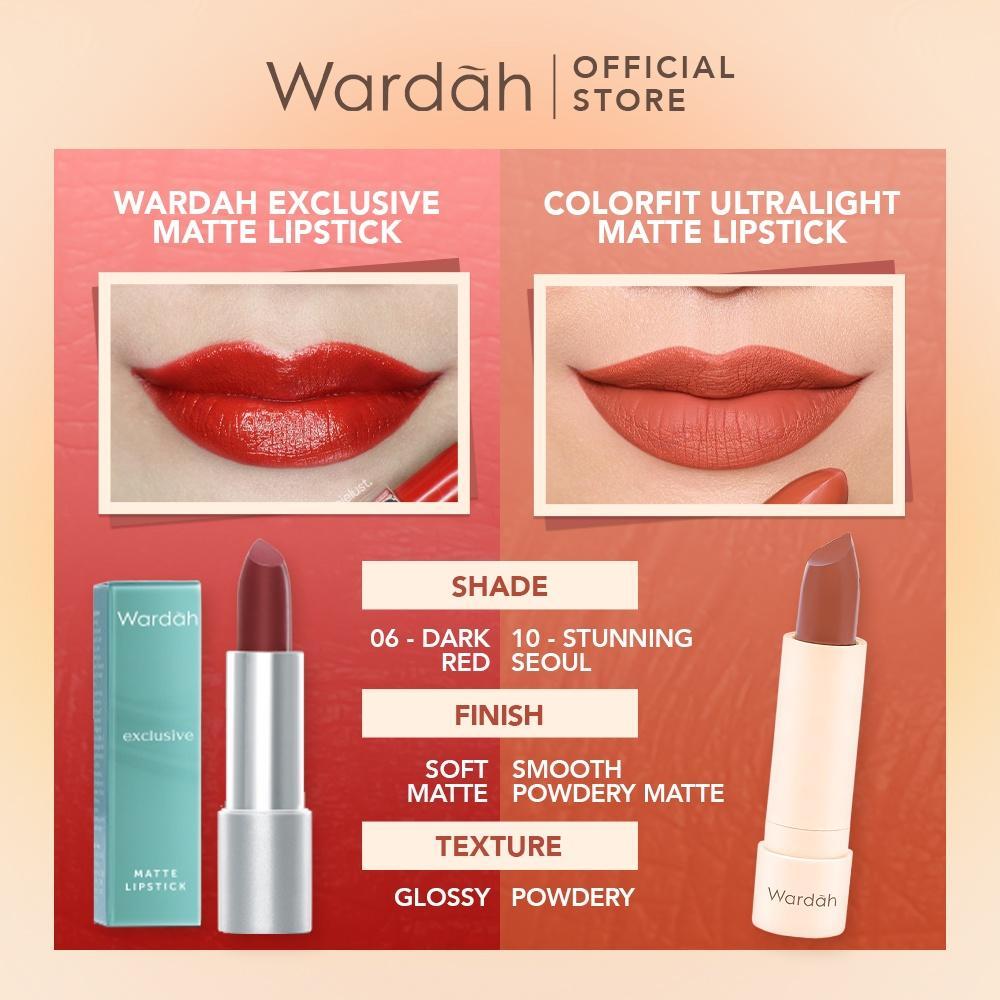 Wardah Colorfit Ultralight Matte Lipstick Korean Limited Edition | Long-lasting Up to 8 Hours | Vitamin E Enriched | Lightweight |