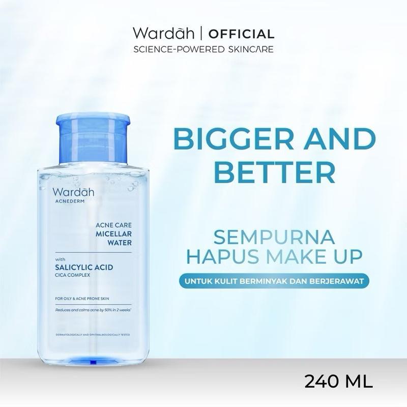 Wardah Acnederm Micellar Water – Fights Acne Fast & Gently Cleanses Skin