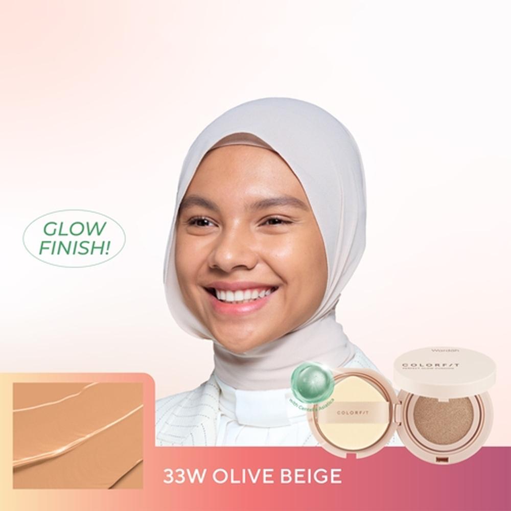 WARDAH Colorfit Perfect Glow Cushion – 12H Wear | Dewy Finish | SPF 33 PA