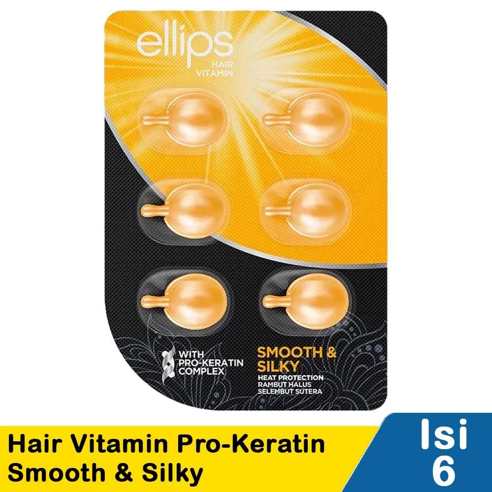 Ellips Pro-Keratin Hair Vitamin Silky Black 6x1ml – Deep Nourishment for Dark, Shiny & Smooth Hair