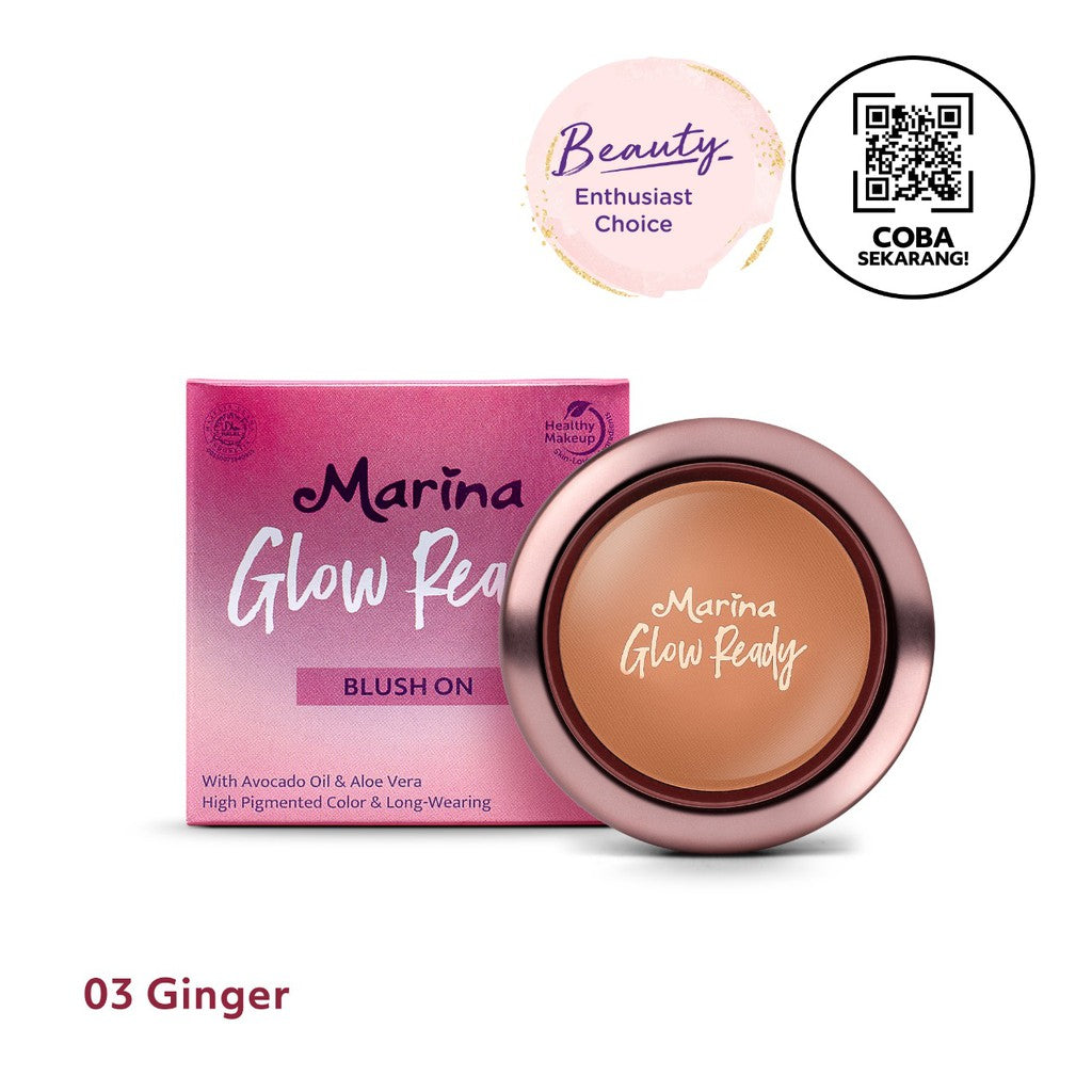 Marina Glow Ready Powder Blush On - Exp : 01.2027