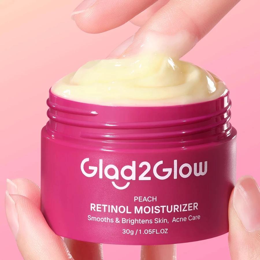 Glad2Glow G2G Peach – Retinol Moisturizer for Radiant, Youthful Skin!