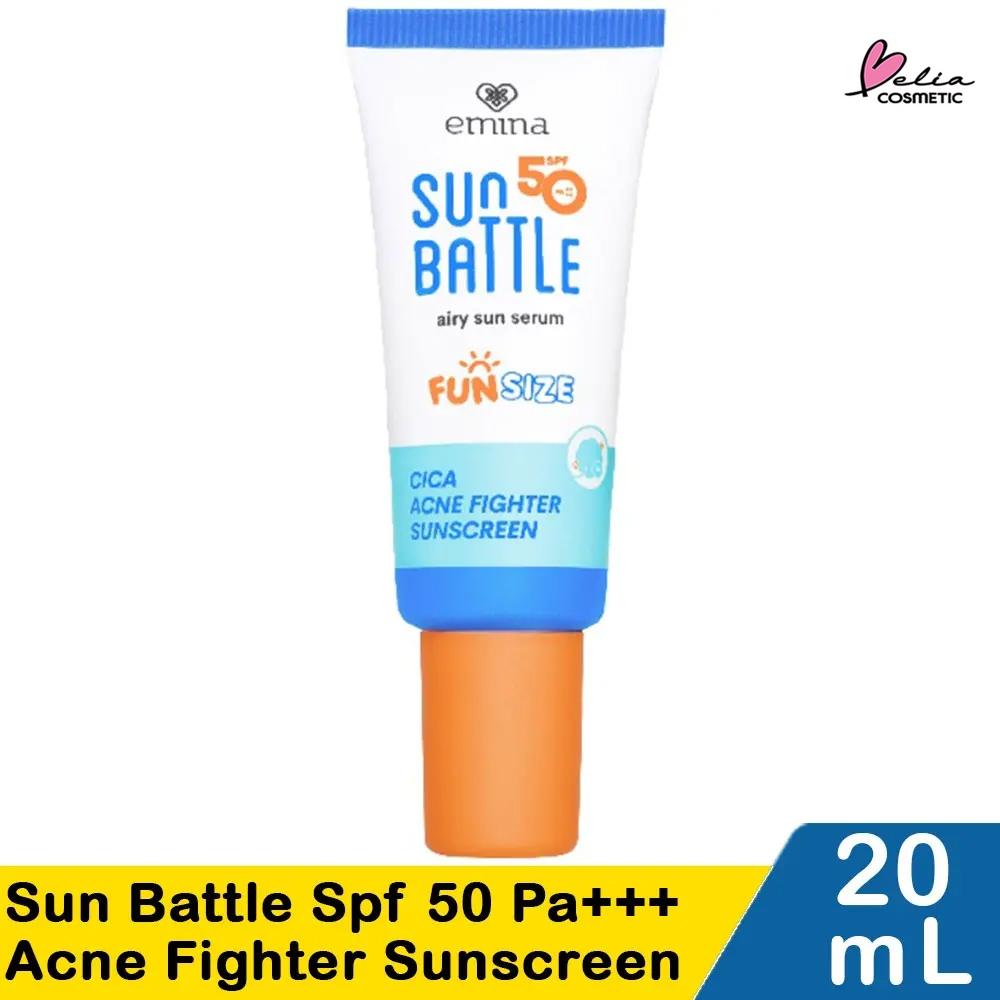 Emina Max Airy Sun Shield SPF 50 PA++++ | Lightweight Barrier + Cica for Acne-Prone Skin