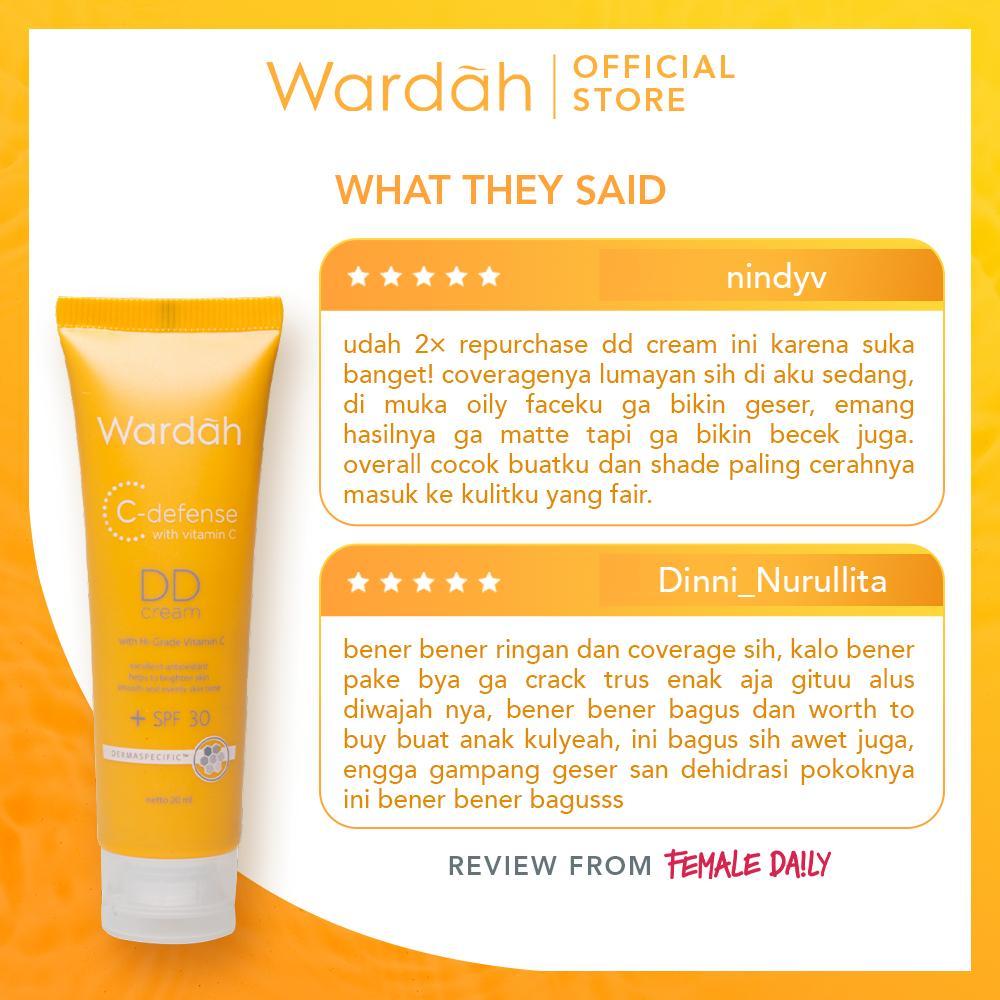 Wardah C-Defense DD Cream 20ml | Brightening & Tone-Correcting Base | Serba Ada