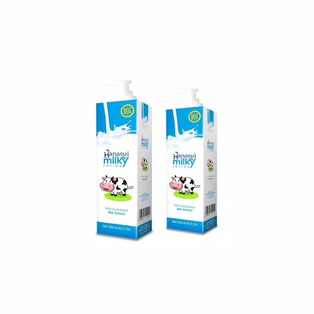 HANASUI Milky Hand & Body Lotion 240ml Halal Moisturizing Lotion for Soft Skin Care