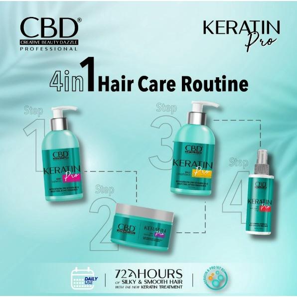 CBD Professional Keratin Pro Hair Mask Sachet 35g – Smooth & Shiny Hair Treatment