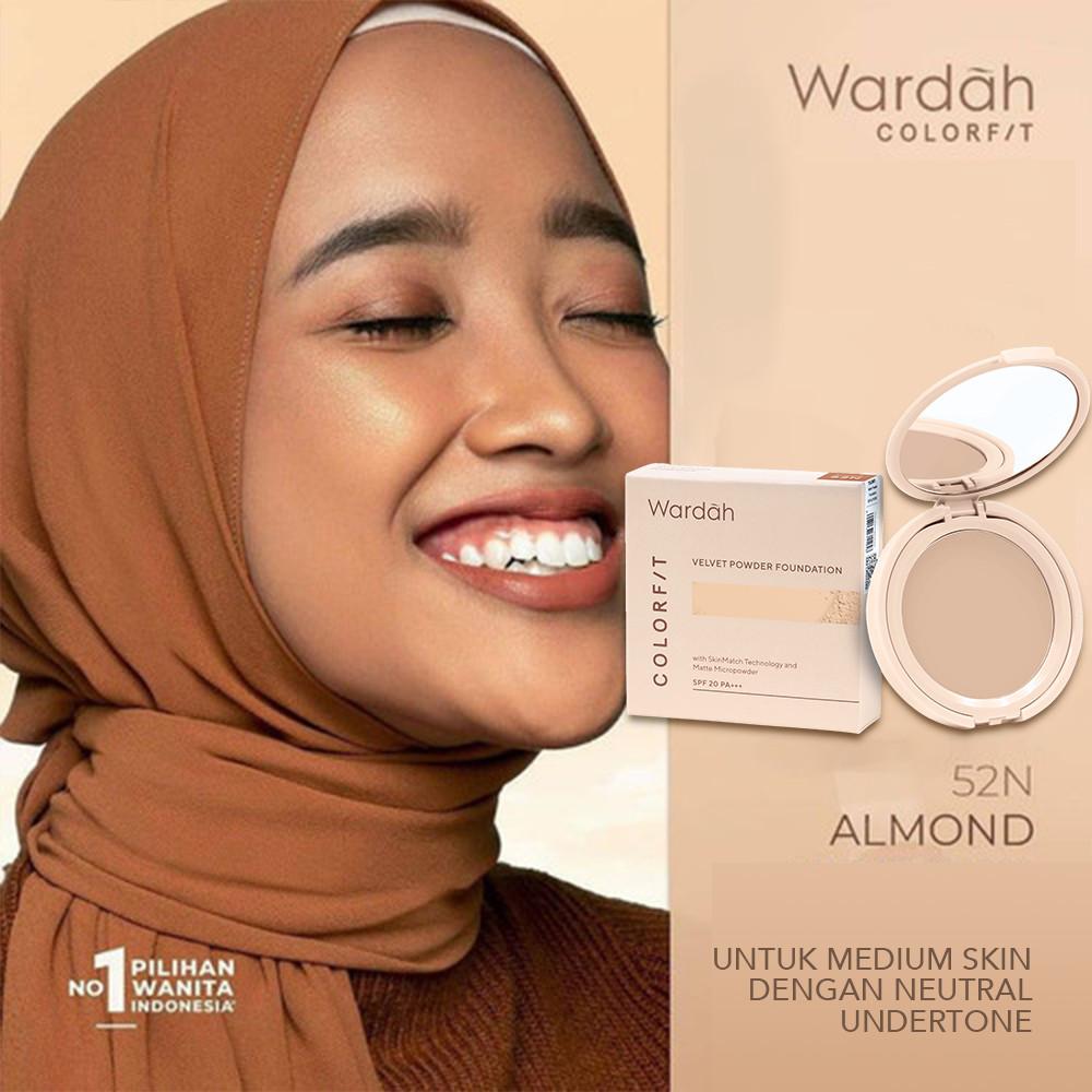 Wardah Velvet Powder Foundation | Long-Lasting Compact Powder | Smooth Matte Finish | BPOM | Serba Ada!
