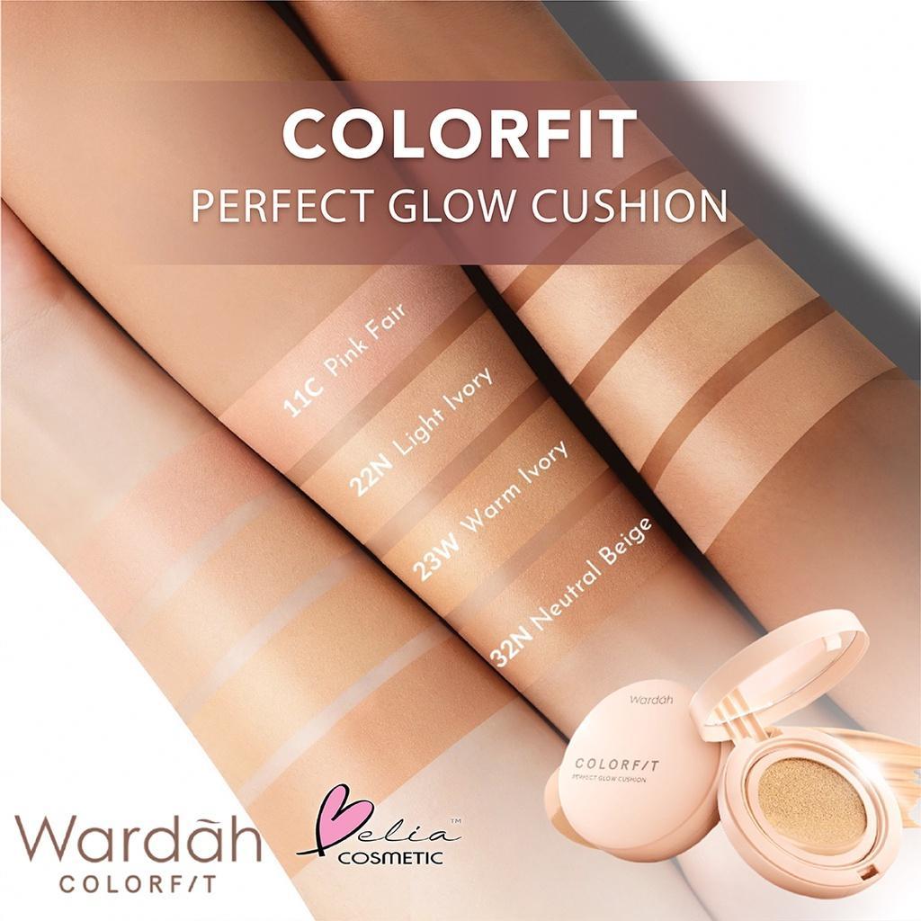 WARDAH Colorfit Makeup Set – Matte Foundation & Glow Cushion (Full/Refill)