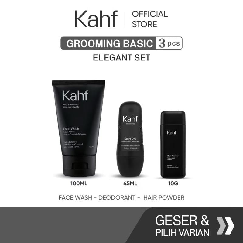 Kahf Grooming Trio Set – Daily Fresh Pack (Barber-Approved)