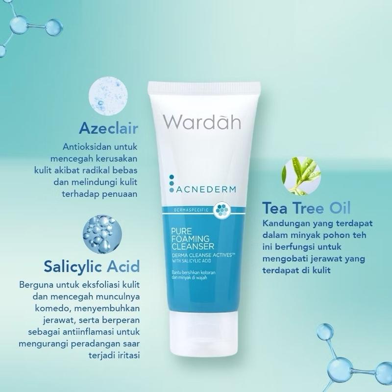 Wardah Acnederm DuoFoam – Acne-Fighting Cleanser (50mL & 100mL)
