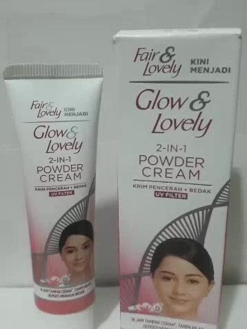 Glow & Lovely 2-in-1 Powder Cream 20g – Instant Brightening + Matte Finish in One Step!