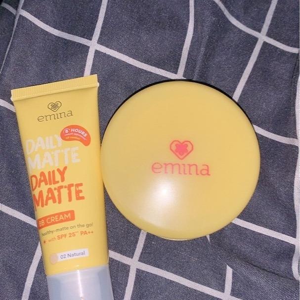 Emina Team Matte Set: BB Cream + Compact Powder 02 Natural for Shine-Free Flawless Look All Day