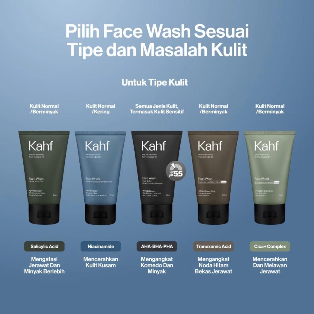 Energize & Brighten: Kahf Men's Face Wash (100ml)