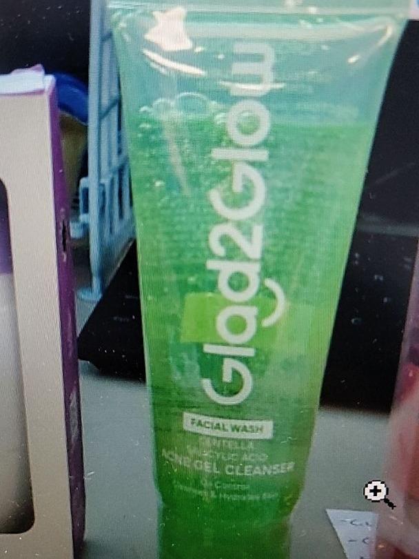 Glad2Glow Centella Salicylic Acid Acne Gel Cleanser 70mL Gentle Face Wash for Acne Prone Skin Deep Cleansing Soothing Care