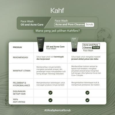 Kahf Pore & Acne Care Face Wash Scrub 100 ml – Deep Cleansing Power for Clear, Fresh-Looking Skin