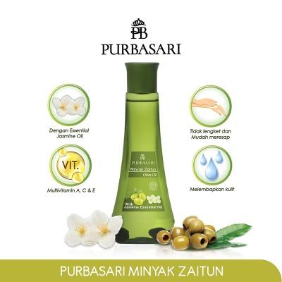 Purbasari Olive Oil – 150ml | Deep Moisturizing Natural Body Oil with Vitamin E | Softens, Nourishes & Restores Skin Glow | Herbal Beauty from Indonesia
