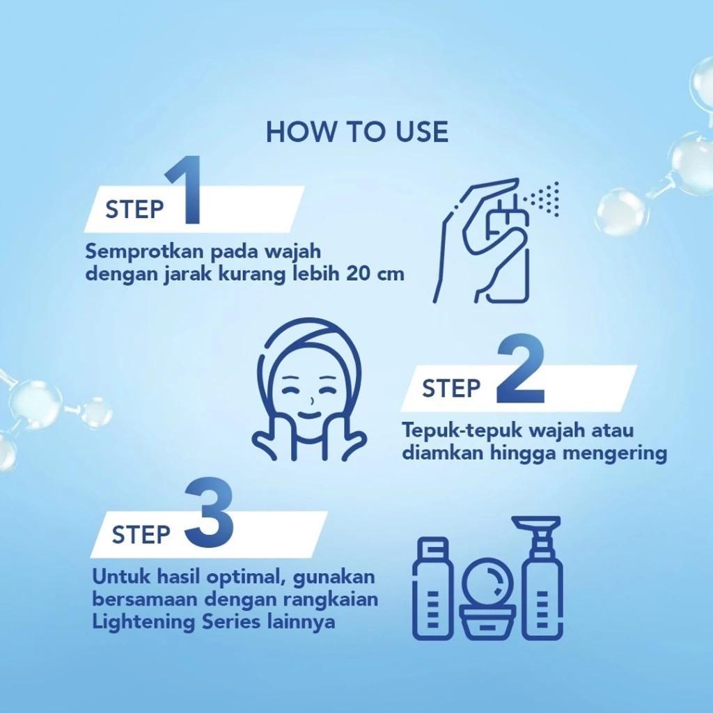 Wardah Lightening Face Mist 60ml - Skin Whitening Spray