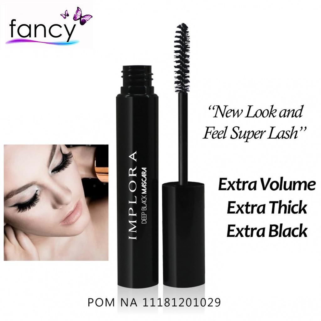 Implora Deep Black Mascara – Lengthening & Volumizing Waterproof Mascar